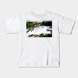 Waterfall of the Rhine River Kids T-Shirt